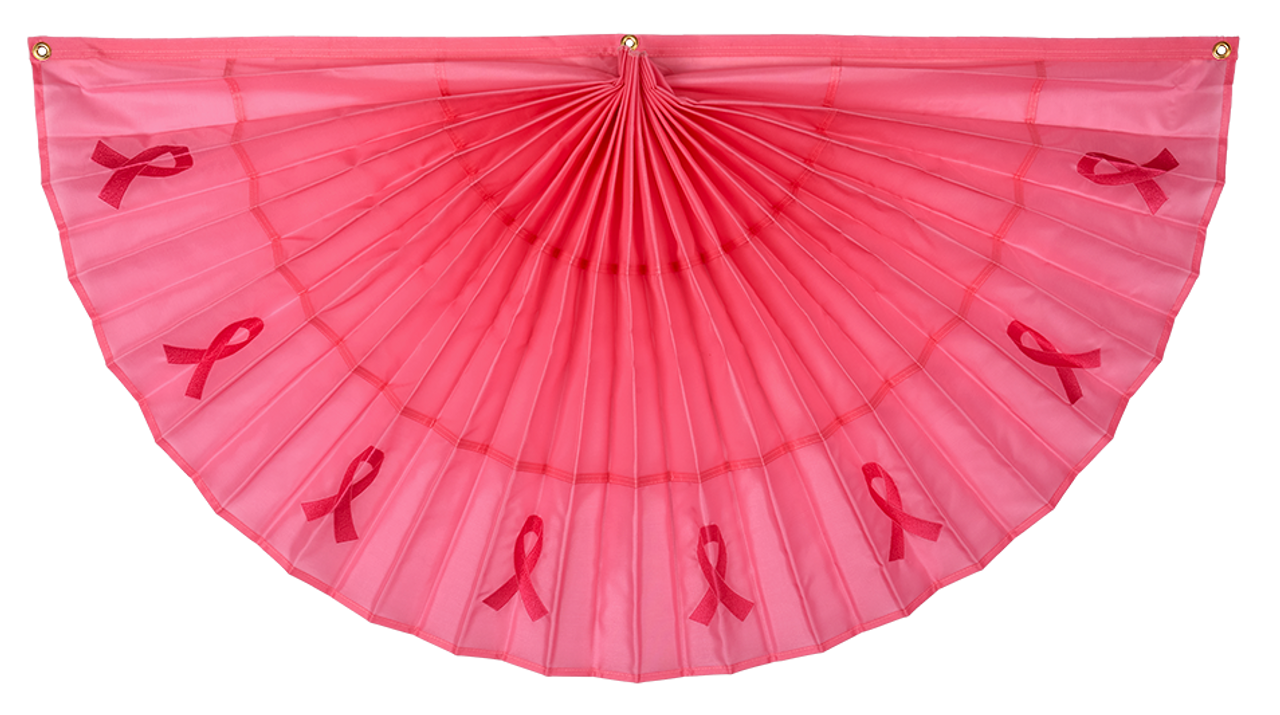 Breast Cancer Awareness Pleated Fan